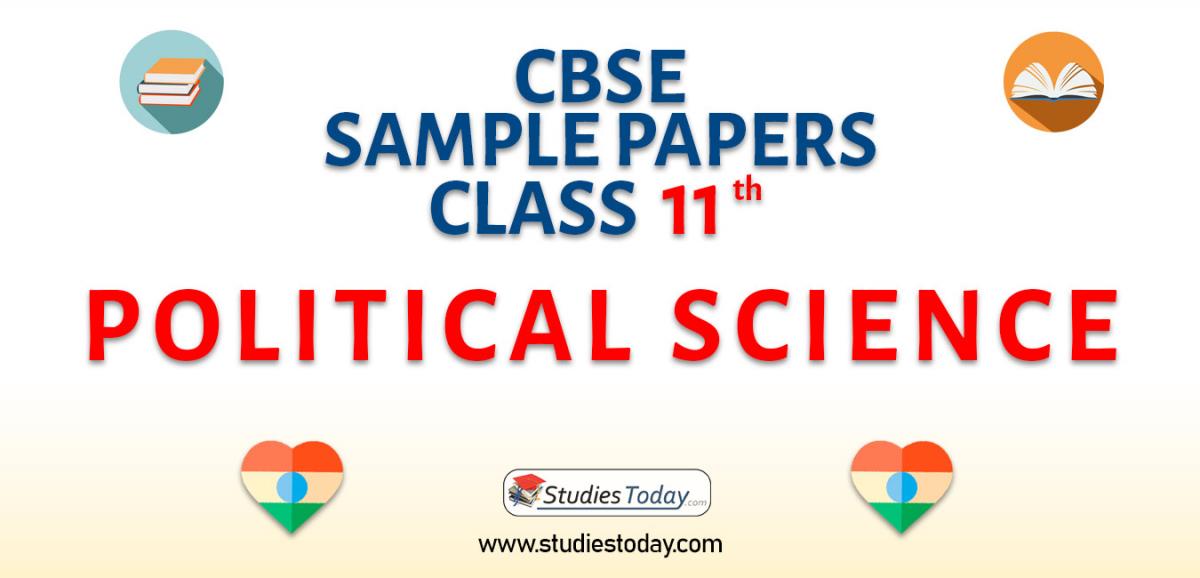 CBSE Sample Paper for Class 11 political science