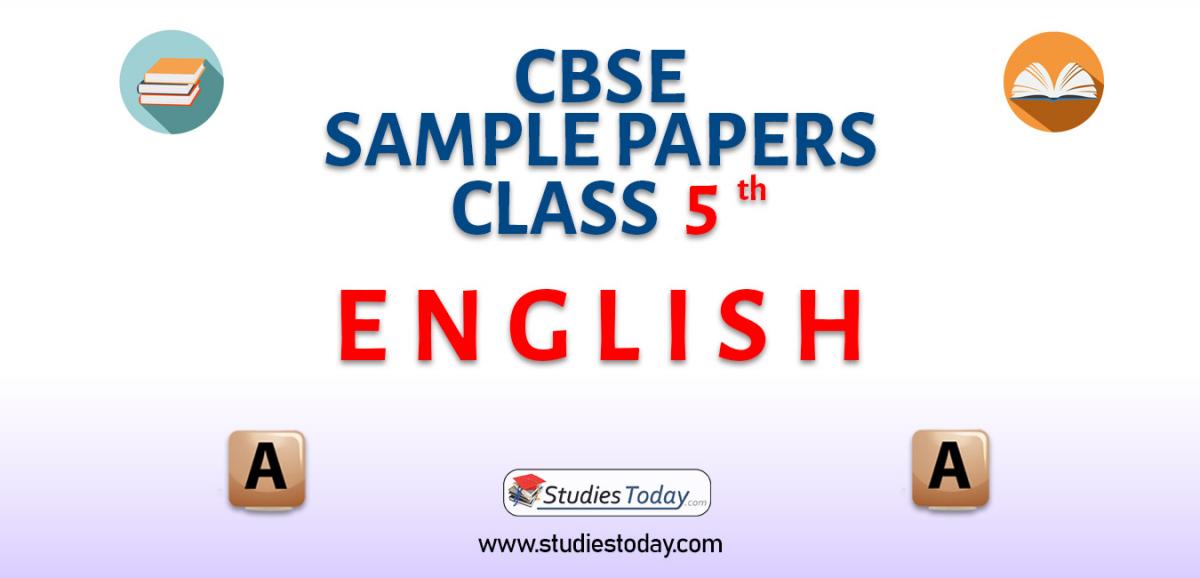 CBSE Sample Paper for Class 5 English