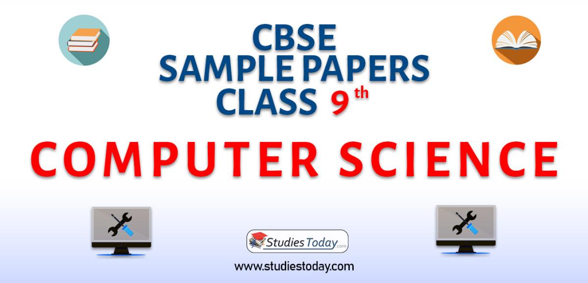 CBSE Sample Paper for Class 9 Computer Science