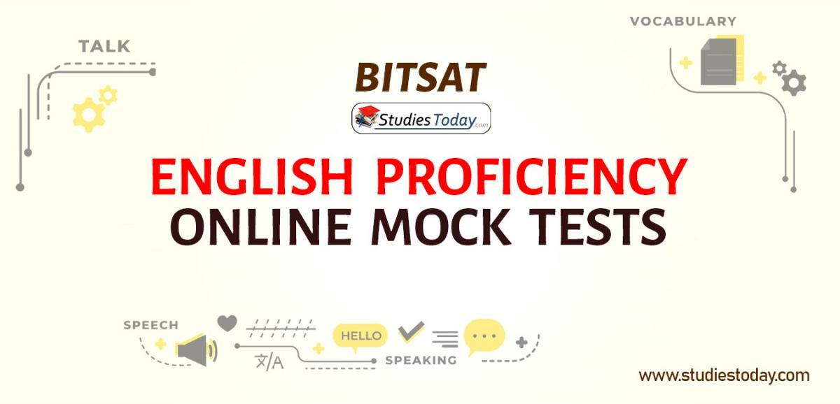 BITSAT English Proficiency Online Mock tests