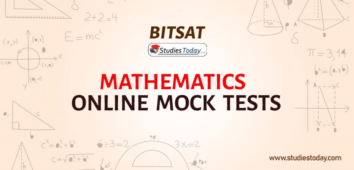 BITSAT Mathematics Online Mock tests