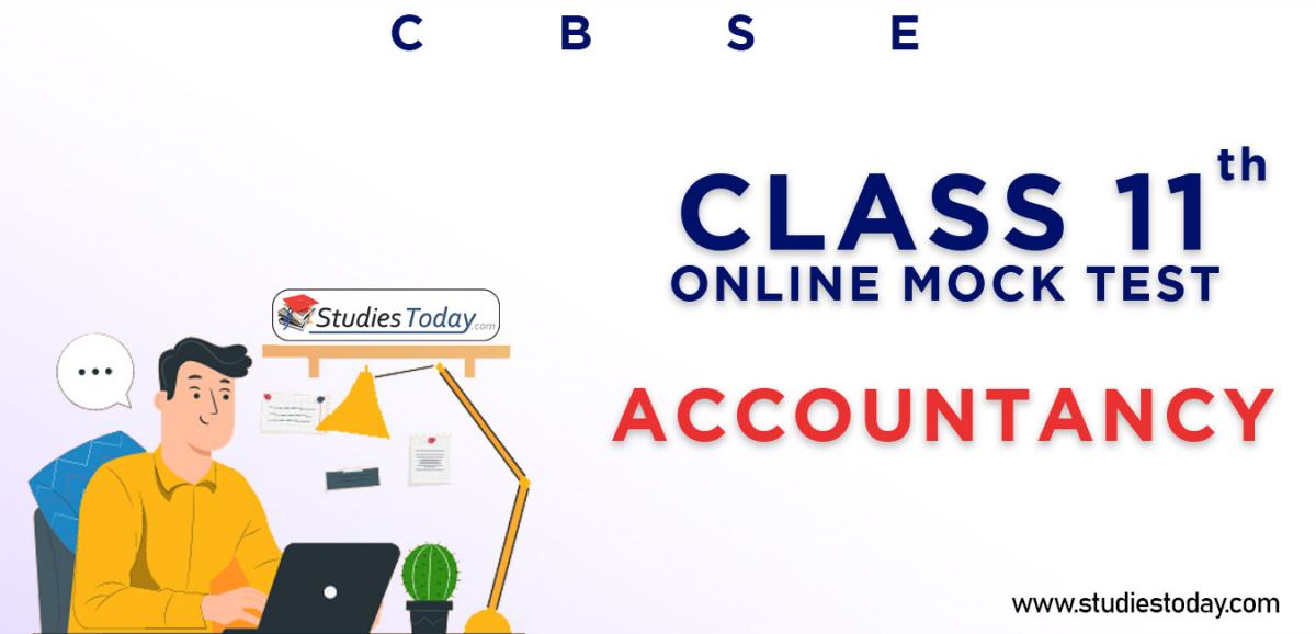 CBSE Class 11 Accountancy Online Mock Test