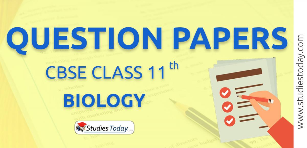 CBSE Class 11 Biology Question Papers