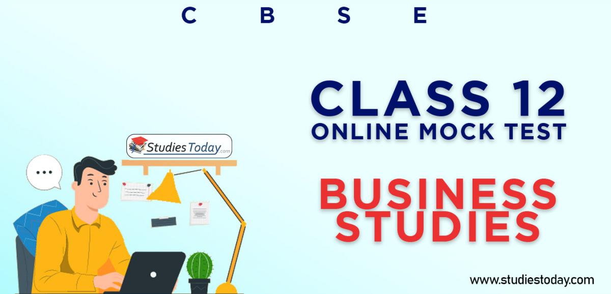 CBSE Class 12 Business Studies Online Mock Test