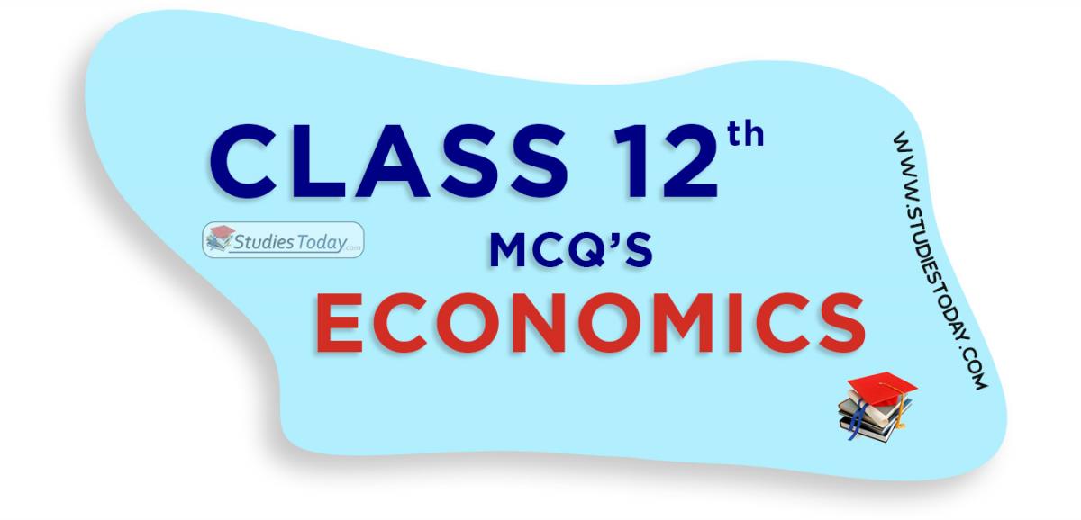 CBSE Class 12 Economics MCQs