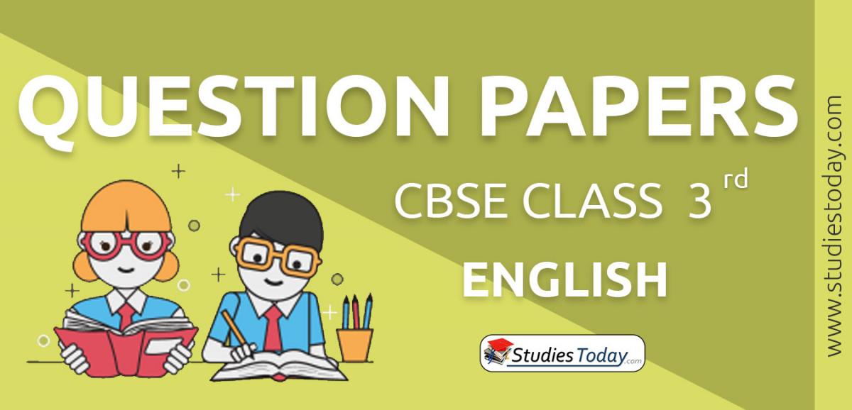 CBSE Class 3 English Question Papers