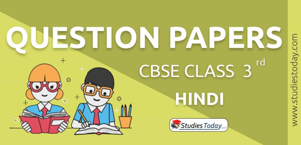 CBSE Class 3 Hindi Question Papers