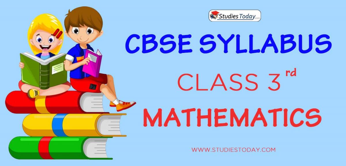 CBSE Class 3 Syllabus for Mathematics 2020 2021
