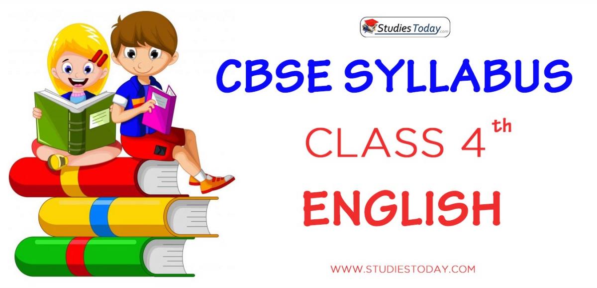 CBSE Class 4 Syllabus for English 2020 2021