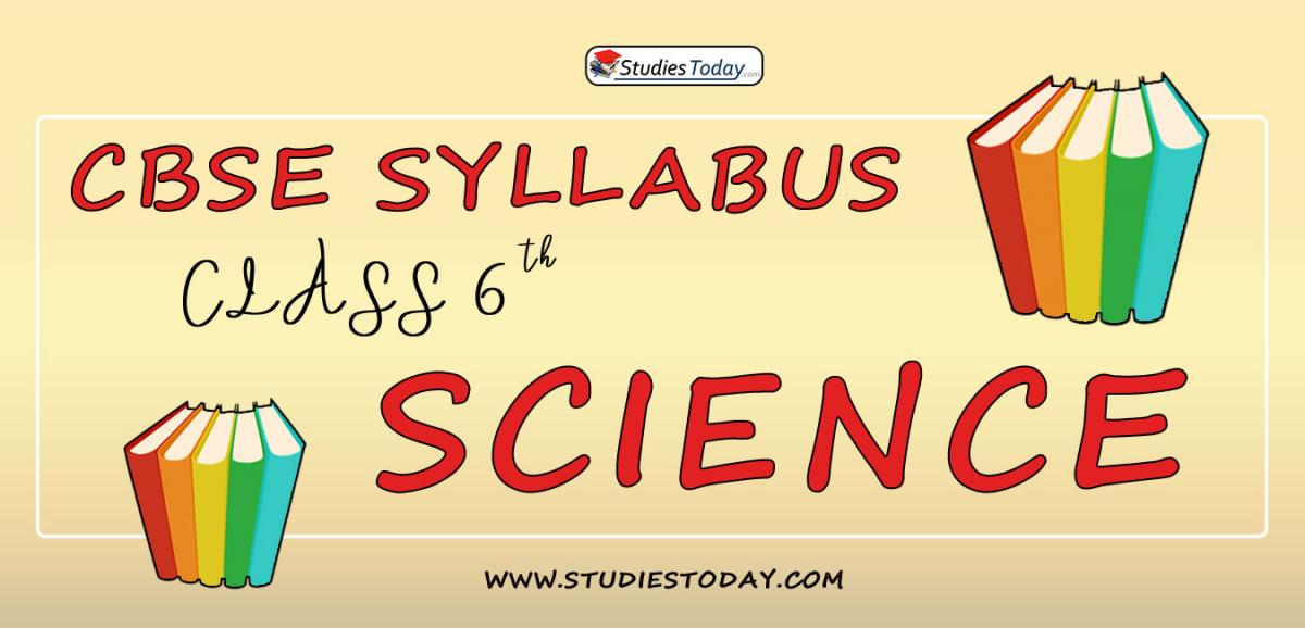 CBSE Class 6 Syllabus for Science 2020 2021