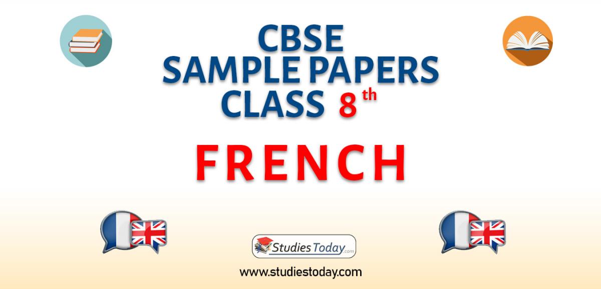 CBSE Sample Paper for Class 8 French