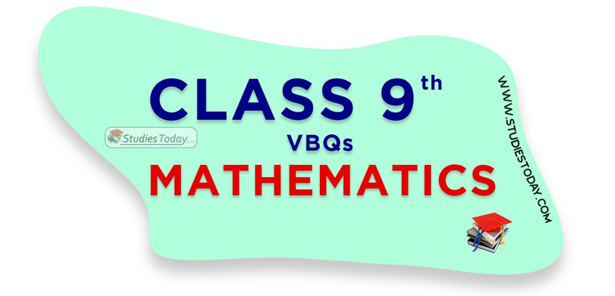 CBSE Class 9 Mathematics VBQs