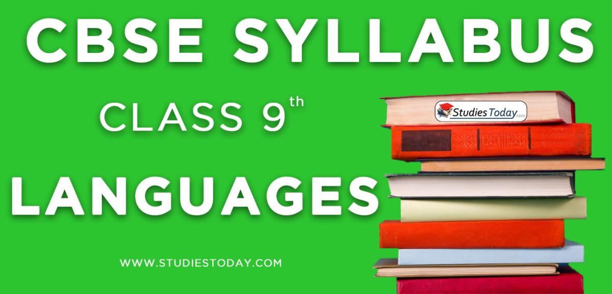 CBSE Class 9 Syllabus for Languages 2020 2021