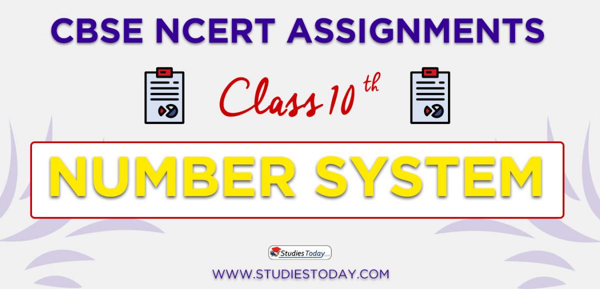 CBSE NCERT Assignments for Class 10 Number System