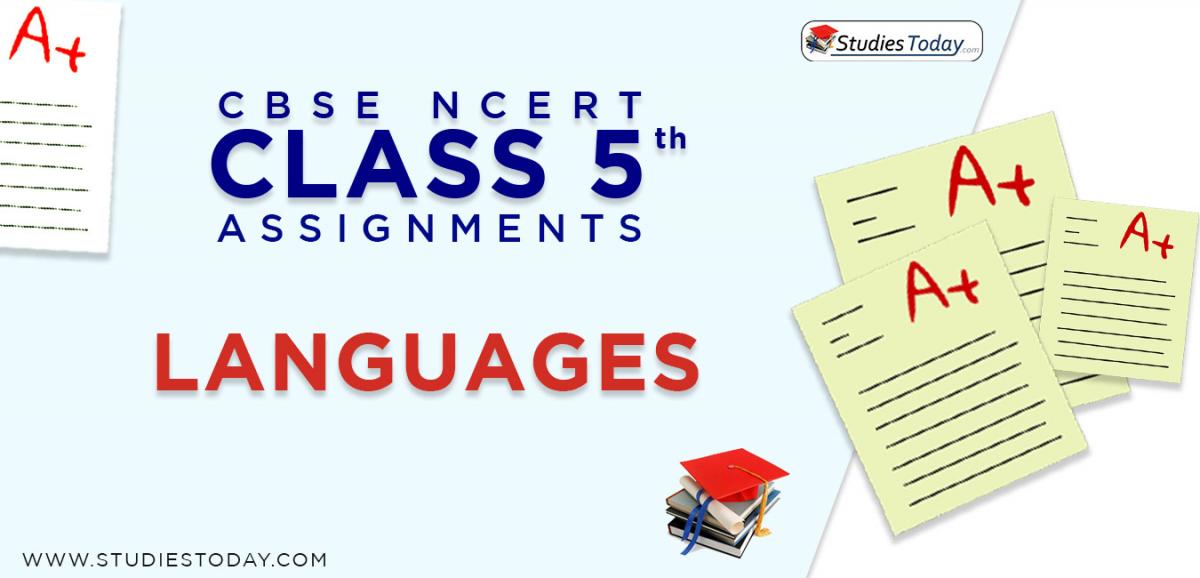 CBSE NCERT Assignments for Class 5 Languages
