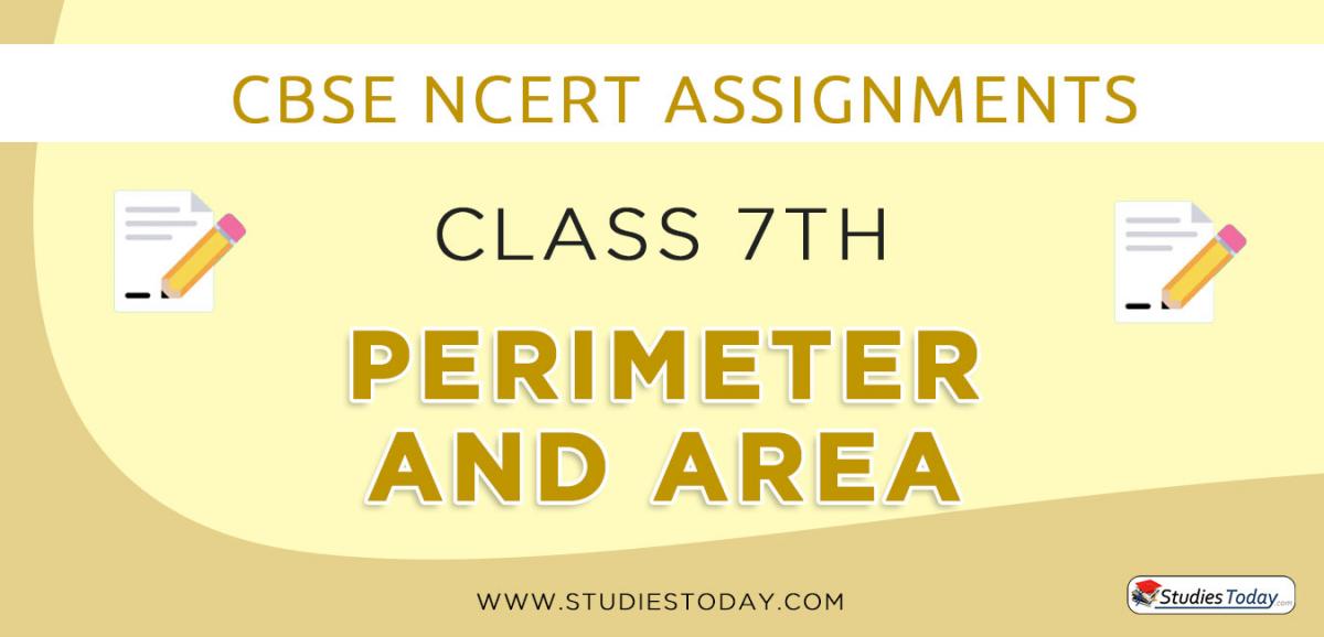 CBSE NCERT Assignments for Class 7 Perimeter and Area