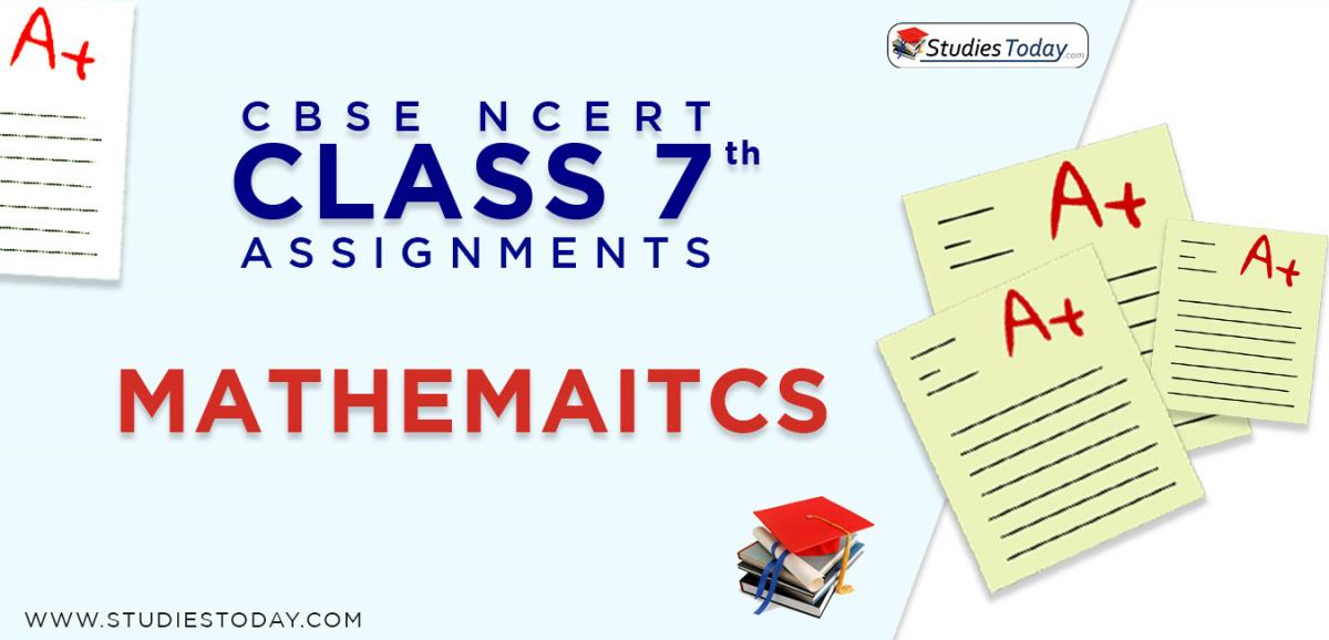 CBSE NCERT Assignments for Class 7 Mathematics
