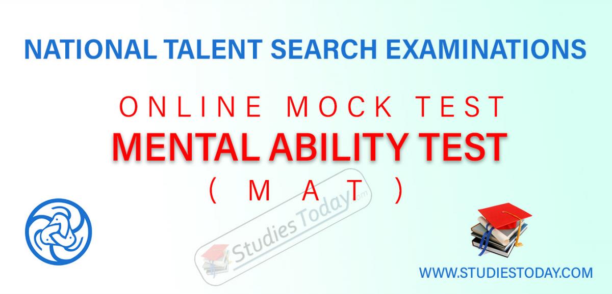 NTSE MAT Mental Ability Test Online Mock Tests
