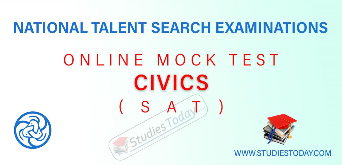 NTSE SAT Civics Online Mock Tests