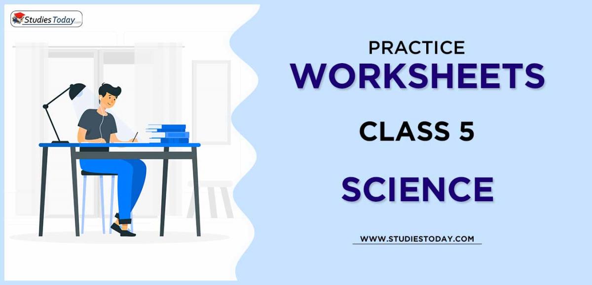 Printable Worksheets Class 5 Science PDF download 
