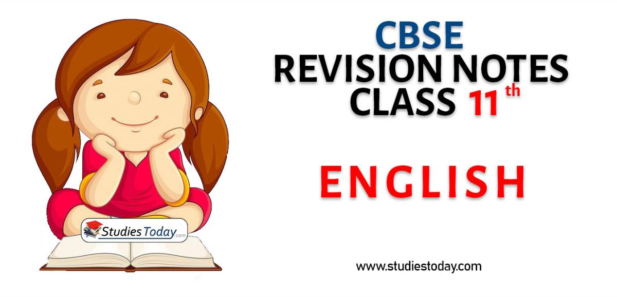 Revision Notes for CBSE Class 11 English