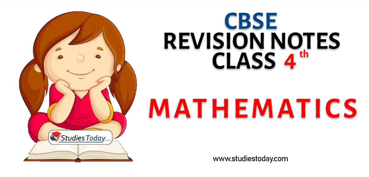 Revision Notes for CBSE Class 4 Mathematics