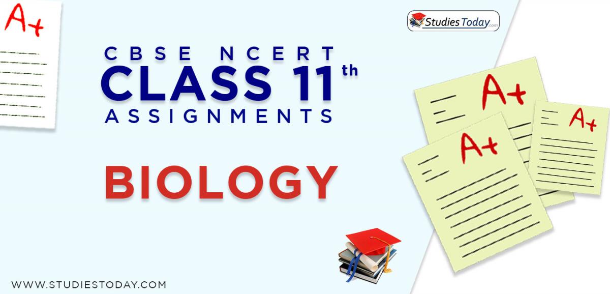 CBSE NCERT Assignments for Class 11 Biology