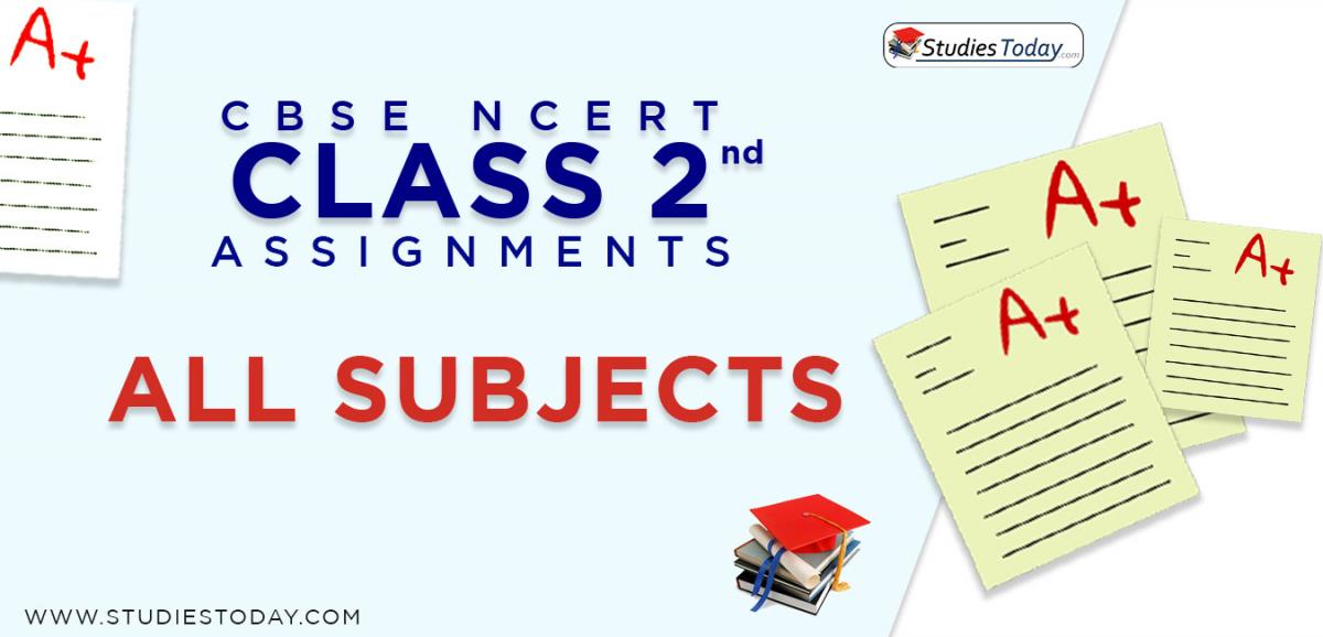 CBSE NCERT Assignments for Class 2 all subjects