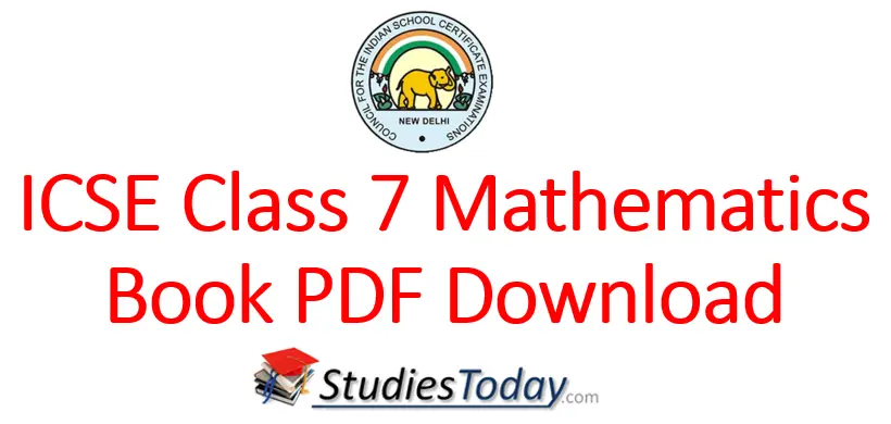 ICSE Class 7 Maths Book PDF Download