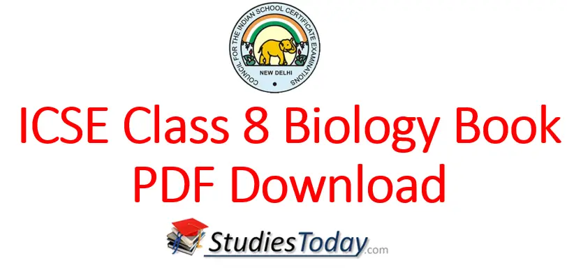 ICSE Class 8 Biology Book PDF Download