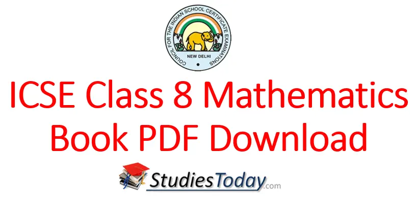 ICSE Class 8 Maths Book PDF Download