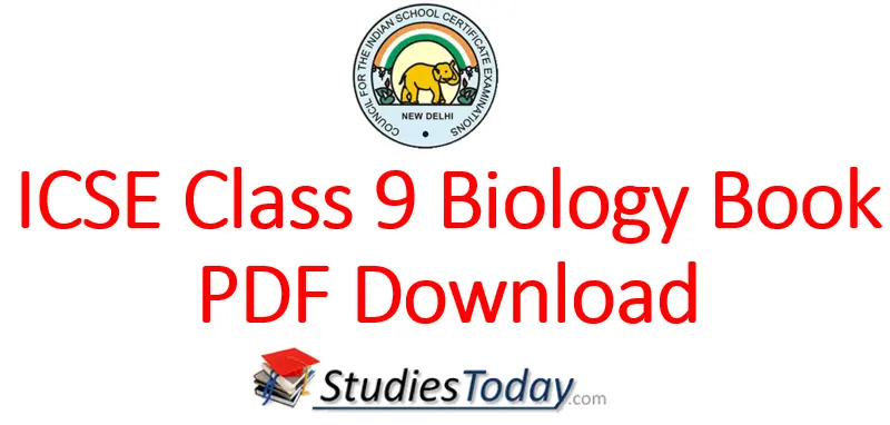 ICSE Class 9 Biology Book PDF Download