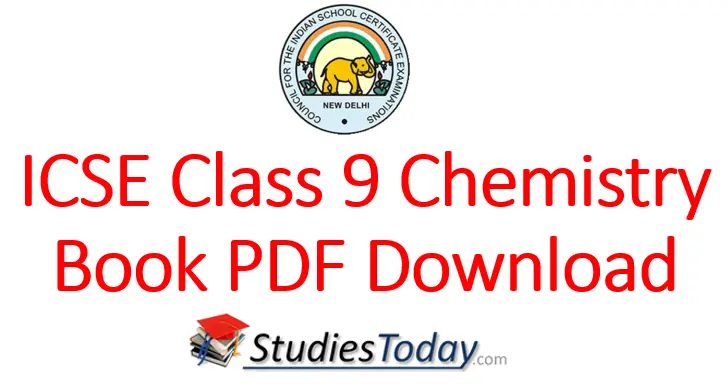 ICSE Class 9 Chemistry Book PDF Download