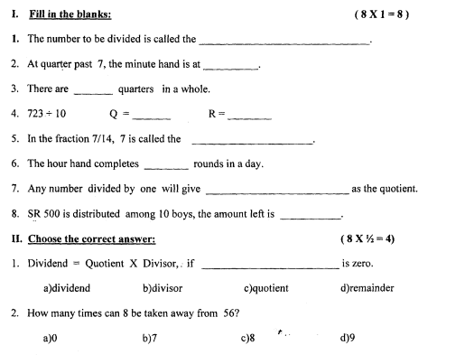 Icse Class 3 Maths Question Paper Pdf Download Papers exam