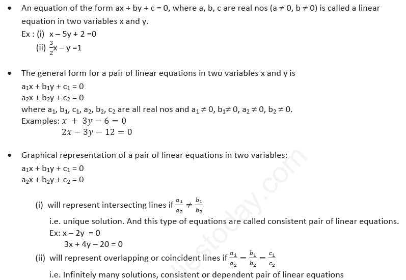 CBSE Class 10 Mathematics Linear Equations Assignment Set H