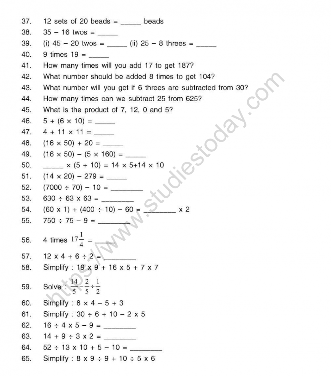 Add Subtract Multiply And Divide Dmas Worksheets Practice The Order Of Operations With These