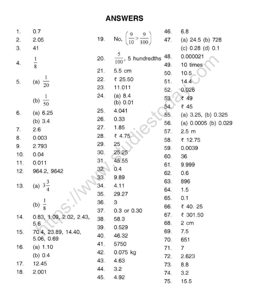 Grade 5 Math Worksheets Decimal Multiplication 1 2 Digits K5 Learning 