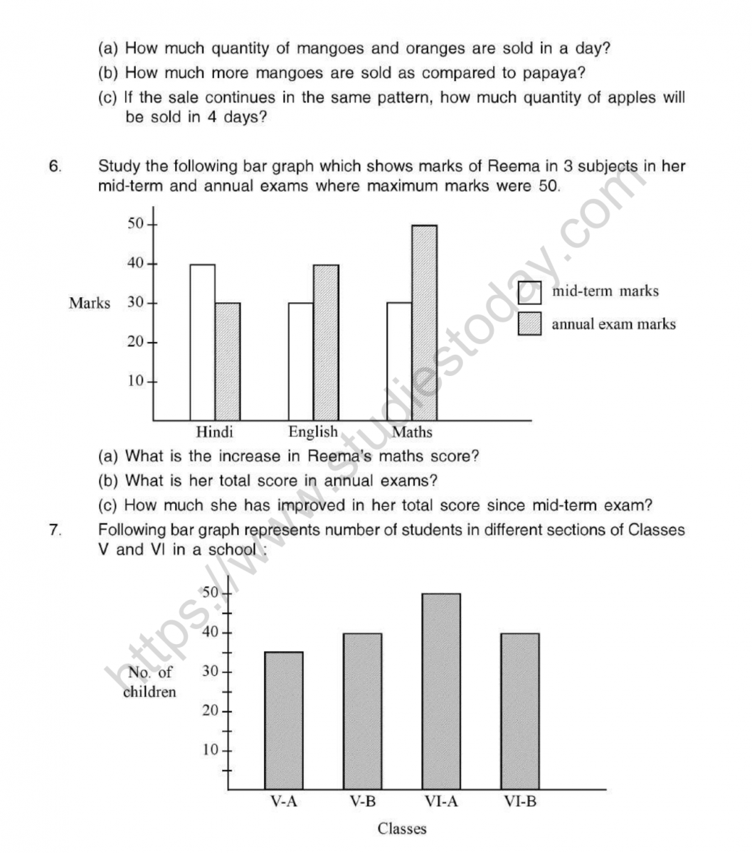 CBSE Class 5 Mental Maths Smart Charts Worksheet