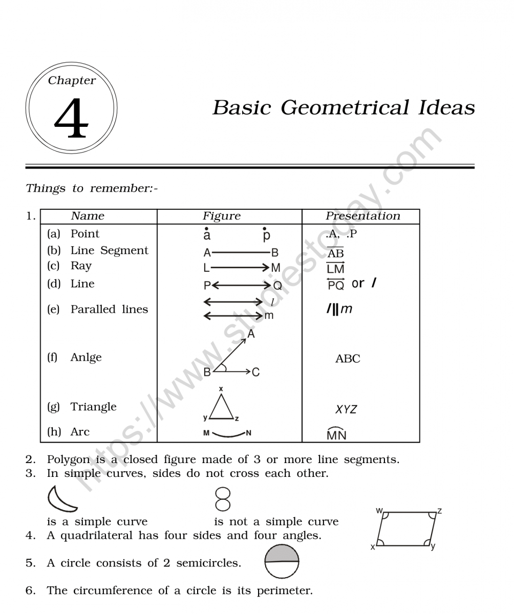 cbse-class-6-mental-maths-basic-geometrical-ideas-worksheet