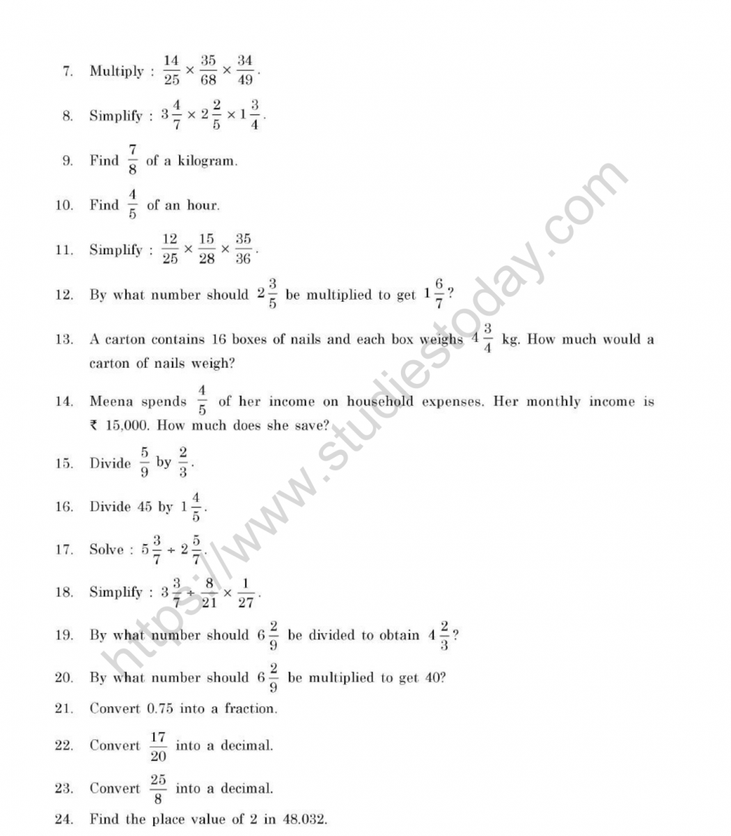 class-7-fractions-and-decimals-printable-worksheets