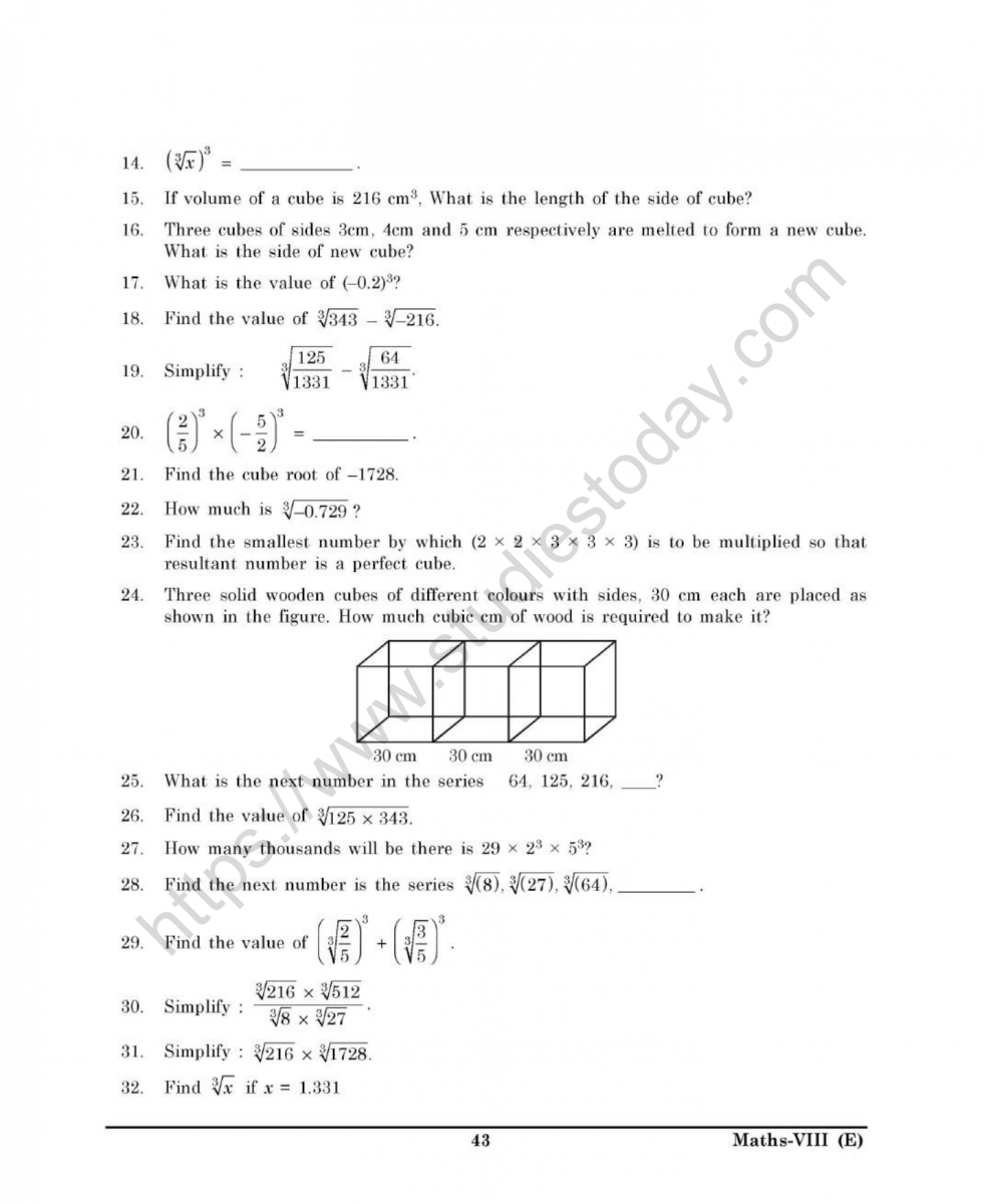 cbse-class-8-mental-maths-cubes-and-cube-roots-worksheet