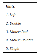 CBSE Class 1 Computer Science Worksheet - Using a Mouse