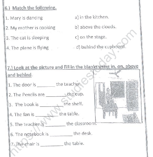 cbse class 1 english revision worksheet set 2 practice worksheet for