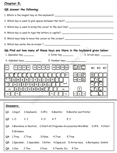 CBSE Class 2 Computers Practice Worksheet (5) 2