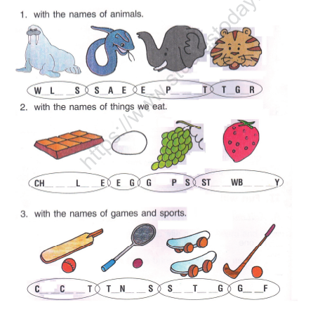 CBSE Class 2 English Practice Worksheets (63) - Fun with Words