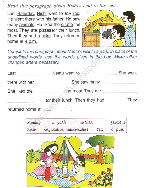 Cbse Class 2 English Practice Writing Skills Worksheet Set B Practice Worksheet For English