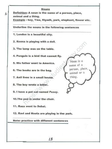 CBSE Class 2 English What People Do Worksheet