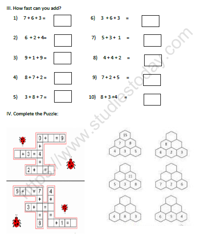 NCERT Class 2 Maths Worksheet
