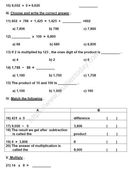 cbse-class-3-maths-sample-paper-set-m