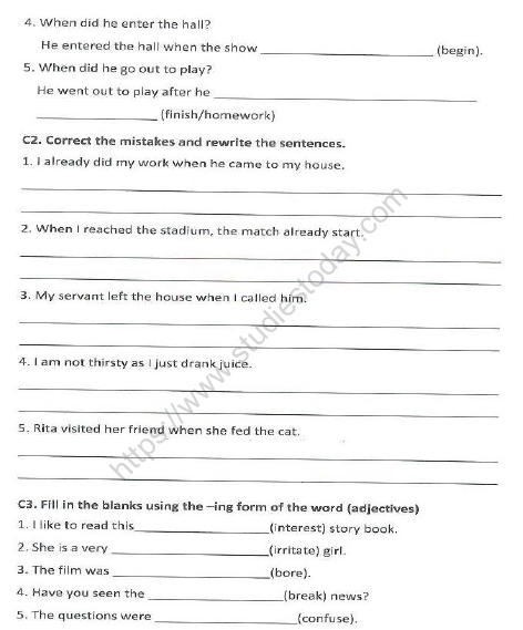 CBSE Class 5 English Sample Paper Set O